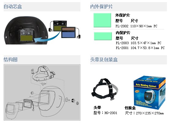 AS-2000F自動(dòng)變光焊接面罩